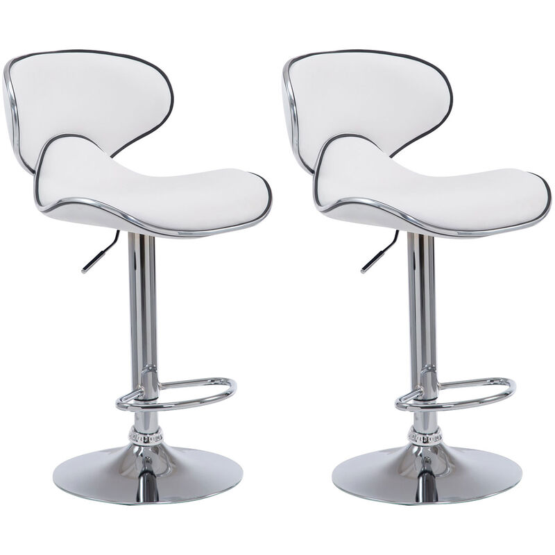 Définissez 2 tabourets élégants et polyvalents avec un design moderne en différentes couleurs colore : Blanc