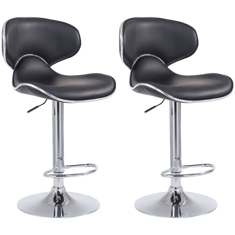 Définissez 2 tabourets élégants et polyvalents avec un design moderne en différentes couleurs colore : noir