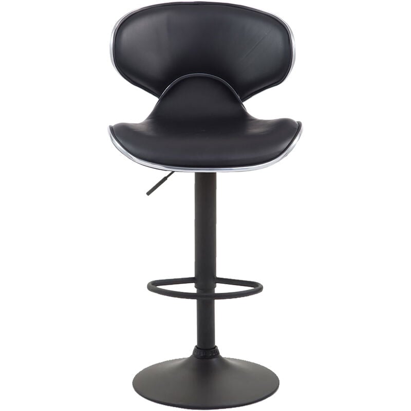 Réglez 2x Las Vegas V2 tabourets en noir, Schwarz