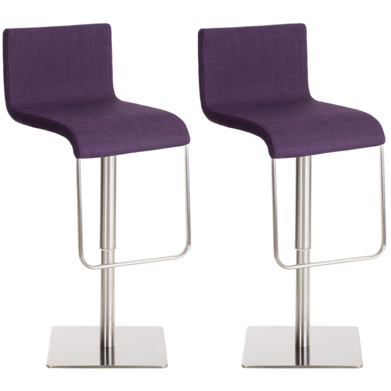 Lot de 2 tabourets de bar Limon tissu Lot de 2 tabourets de bar Limon tissu