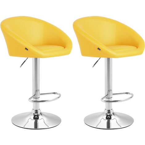 Lot de 2 tabourets de bar Miami V2 similicuir