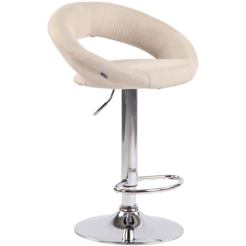 Définissez 2 selles de structure en acier + repose-pieds et siège de tissu différentes couleurs colore : Crème