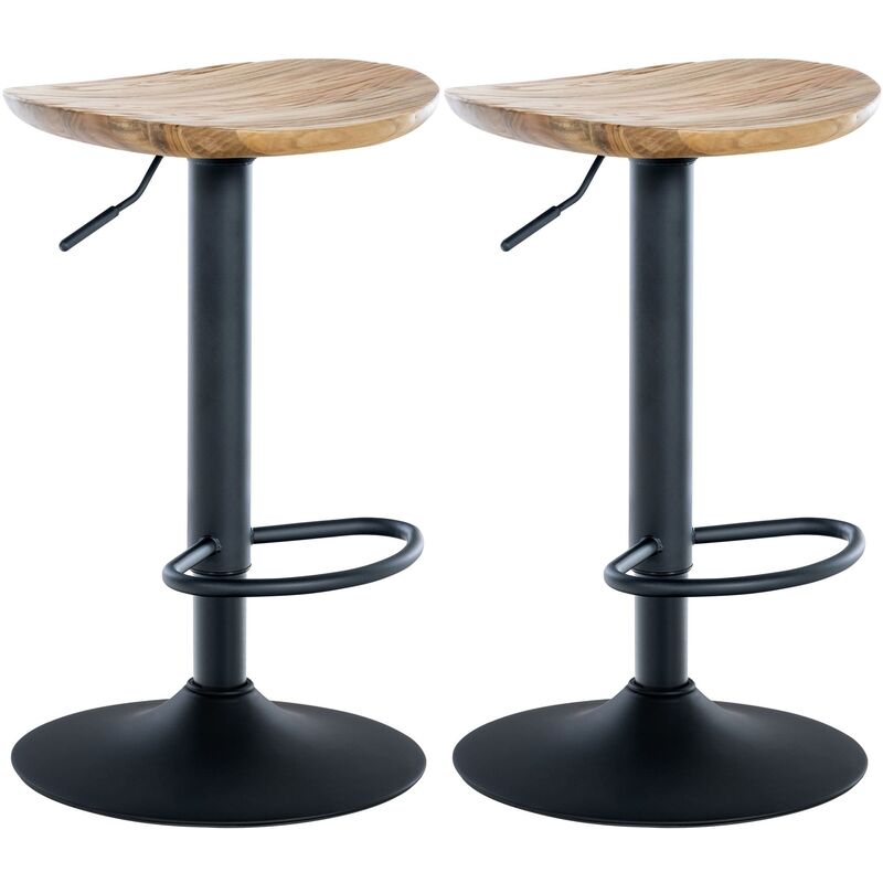 CLP - Ensemble de 2 tabourets de bar Skelde Natura