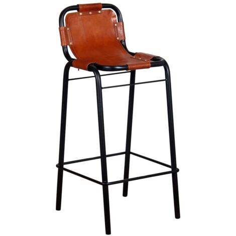 Lot de 2 Tabourets de bar,Chaise de bar cuir véritable CFW610213
