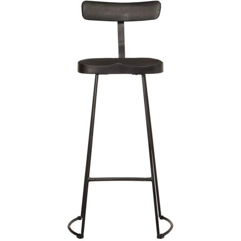 Lot de 2 Tabourets de bar,Chaise de bar noir 49x43x103cm bois manguier massif CFW238097