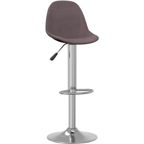 Lot de 2 Tabourets de bar，Chaise de bar taupe tissu CFW302424