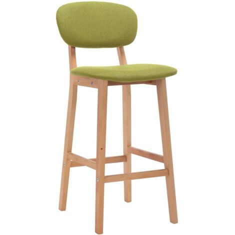 Lot de 2 Tabourets de bar,Chaise de bar vert tissu CFW944929