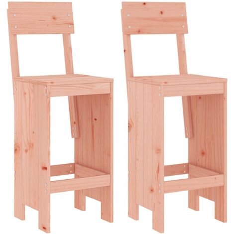 Lot de 2 Tabourets de bar，Chaise haute，Tabouret Haut 40x48,5x115,5 cm bois massif douglas CFW49745