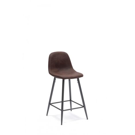 Lot de 2 tabourets en similicuir Brigitte STS