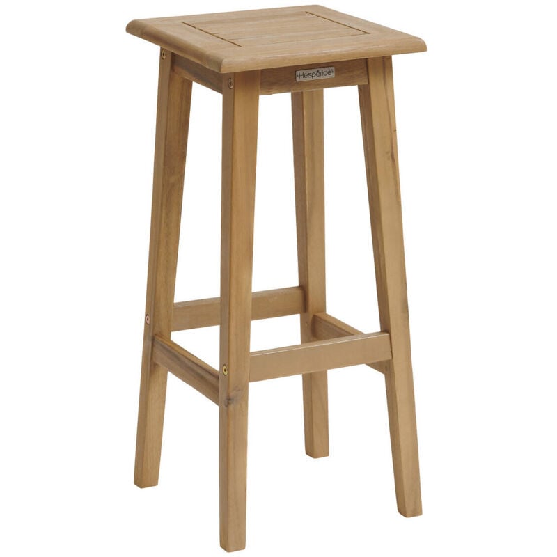 Lot de 2 tabourets hauts de jardin Tiwi en acacia - Hespéride