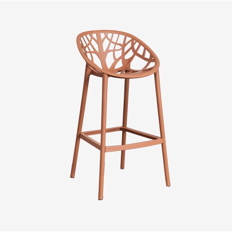 Sklum - Pack de 2 tabourets hauts Ores Rouille ↑75 cm