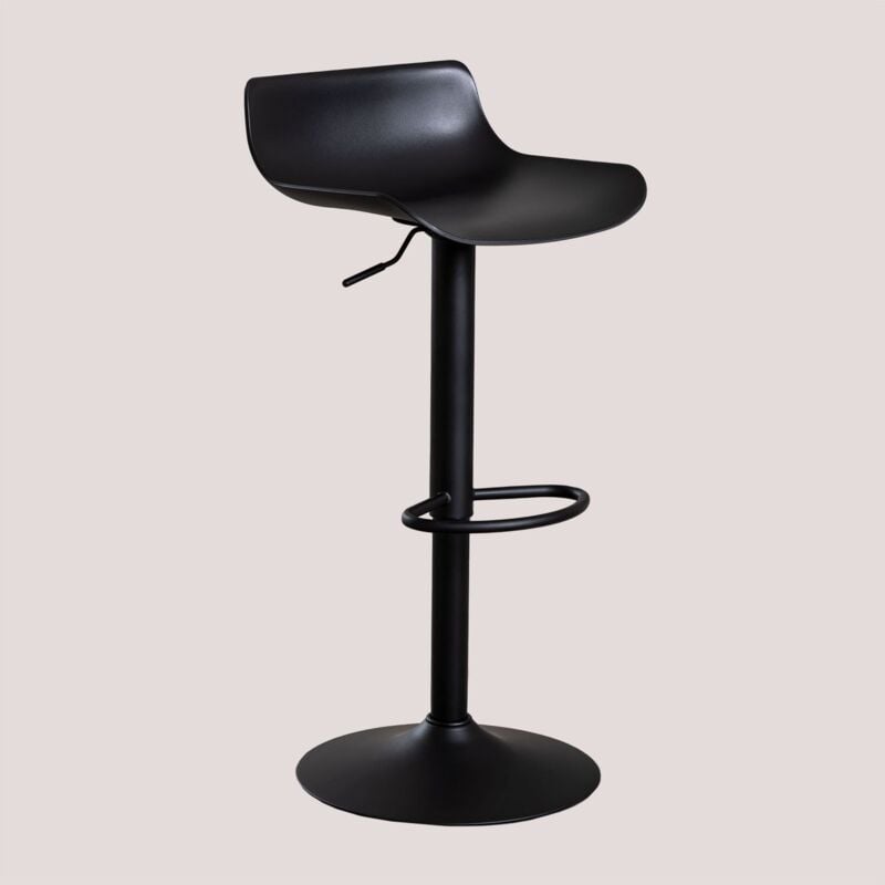 Sklum - Lot de 2 tabourets hauts réglables Arjenn Noir