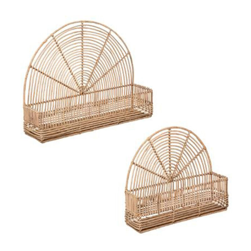 Atmosphera - Lot de 2 Étagères Murales 'Wonderly' 48cm Naturel