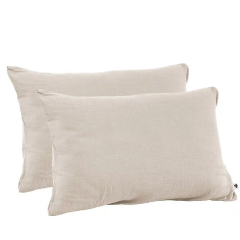 Lot de 2 Taies d’Oreiller en Double Gaze de Coton – 50 x 70 cm – Pampa