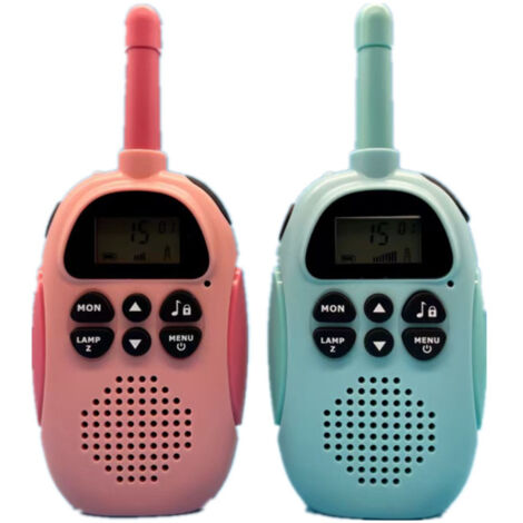 Lot de 2 talkies-walkies pour enfants, rechargeables, 16 canaux R-AquaForge
