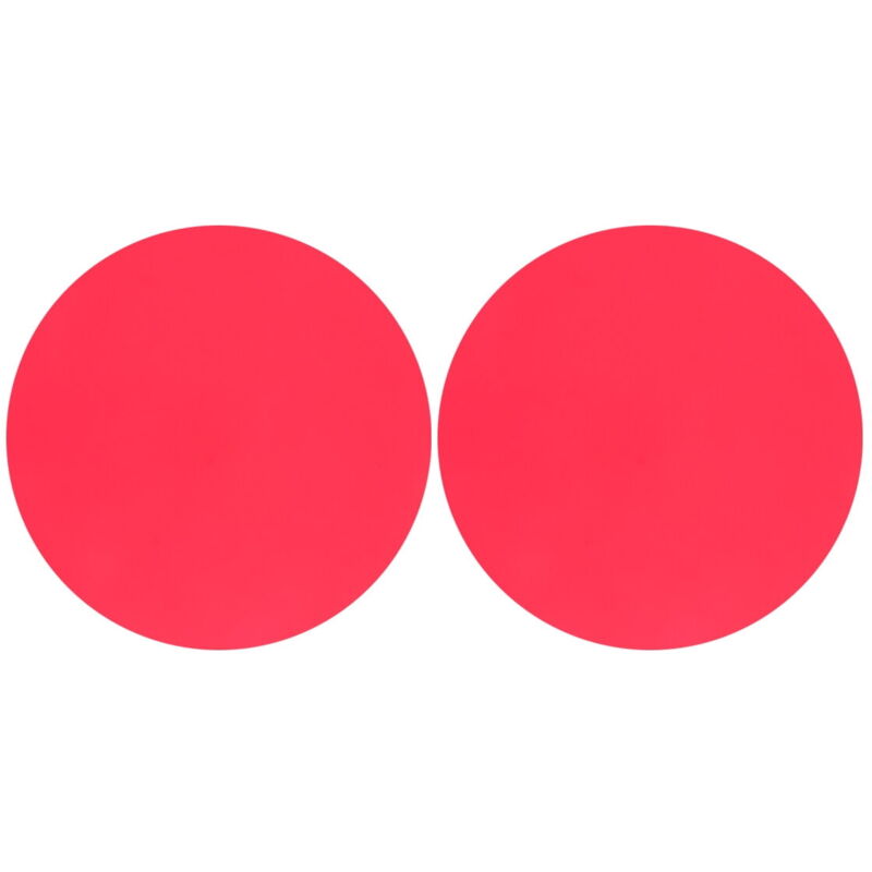 Feiyue - Lot de 2 tapis antidérapants en silicone pour micro-ondes, isolation thermique, set de table antiadhésif pour cuisine (rouge)