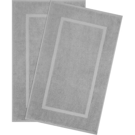 Lot de 2 Tapis de bain, 100% Coton, 900 GSM, Antidérapants, Absorbants, Certifiés Oeko-Tex, Pour Salle de Bain