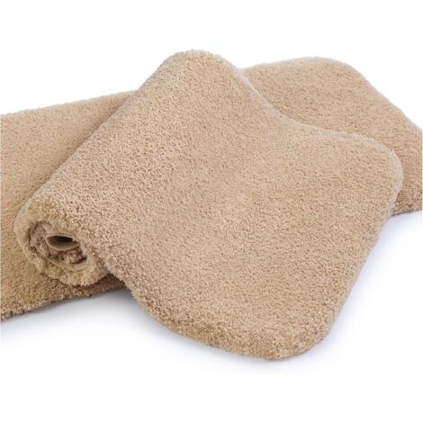 Lot de 2 Tapis de Bain Antidérapant Microfibre Absorbant Ultra Doux 40x60cm Salle de Bain