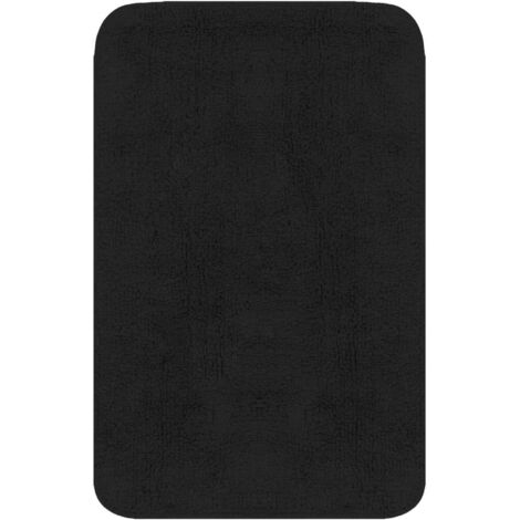 Lot de 2 Tapis de bain Tapis de salon Style Moderne - Tissu Anthracite BV962964 - BonneVie