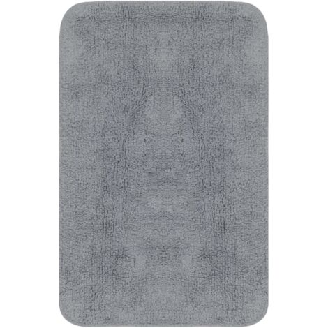 Lot de 2 Tapis de bain Tapis de salon Style Moderne - Tissu Gris BV563166 - BonneVie