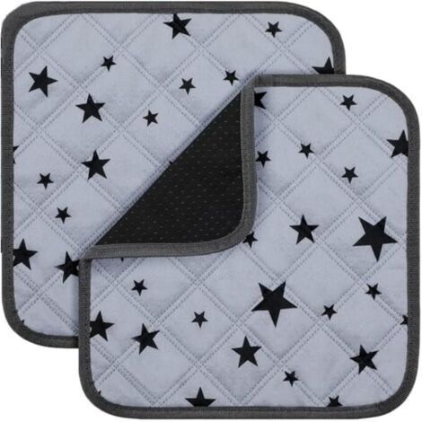 Lot de 2 tapis de cage en laine pour cobayes. Très absorbants, réutilisables, lavables et antidérapants, ils conviennent aux cages de petits animaux, hamsters, lapins, etc.
