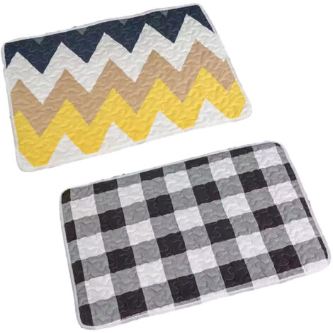 Lot de 2 tapis de couchage lavables et antidérapants pour chiens et chats, réutilisables et adaptés aux petits animaux