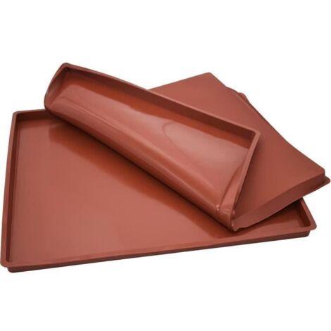 Lot de 2 Tapis De Cuisson 30 x 25 x 1.5 CM Silicone Plaque De Gâteau Roulé Antiadhésif Tapis de Cuisson en Silicone Multi-Fonct A73