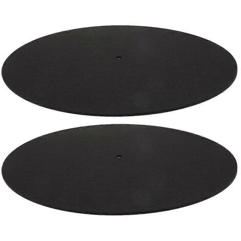 Lot de 2 tapis de plateau pour platine vinyle, en feutre, accessoires pour phonographe - 29,5 x 29,5 cm - Voir photo