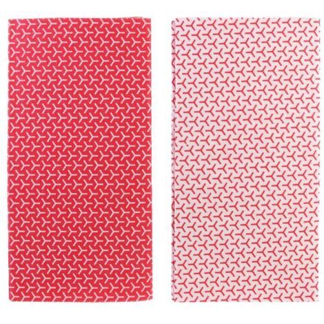 Lot de 2 tapis de réfrigérateur ROUGES