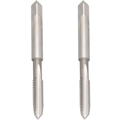 Lot de 2 tarauds de machine à filetage gauche M6X1.00MM en acier rapide H2 pour réparation et entretien de routine