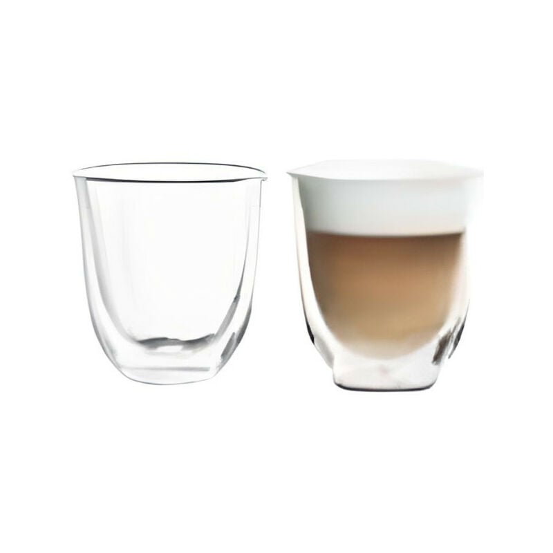 Delonghi - Lot de 2 tasses Capuccino Double parois - 19 cl