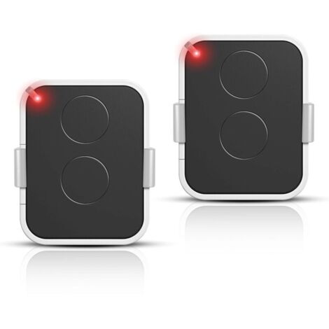 Lot de 2 Télécommande Compatible Nice Era ONE2/ON2E/ON4E/ON1E,433,92 MHz Télécommande Porte de Garage,Rolling Code,2 Canaux(Blanc)