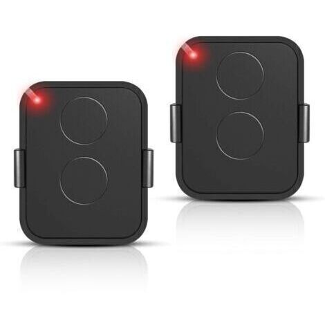 Lot de 2 Télécommande Compatible Nice Era ONE2/ON2E/ON4E/ON1E,433,92 MHz Télécommande Porte de Garage,Rolling Code,2 Canaux(Noir)