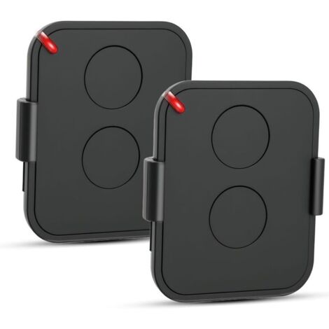 Lot de 2 Telecommande Portail, 433,92 MHz Télécommande Porte de Garage, Compatible avec ON2E, ON4E, ON1E Rolling Code, 2 Canaux