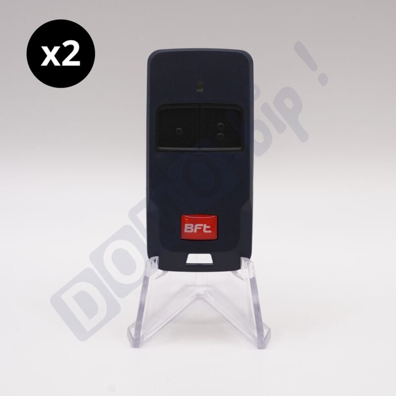 Lot de 2 télécommandes BFT mitto cool c2 (remplace la mitto 2B réf : rcb02 r1) - 2 boutons, 433.92 mhz, code tournant pour portails et porte de garage