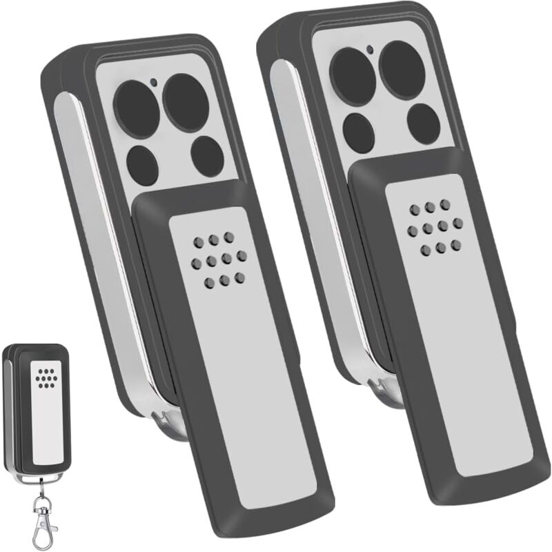 Lot de 2 Télécommandes de Garage Sdre-114253 pour AVIDSEN 114253 104257 104251 Compatible avec la Marque Avidsen Extel Thomson
