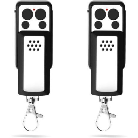 Lot de 2 Télécommandes de Portail 433,92 MHz – Compatible avec 114253, OLD 104250, RED 104257, 104251, 104350 – 4 Canaux, Code Tournant, Design à Glissière – Piles Incluses (2PCS)