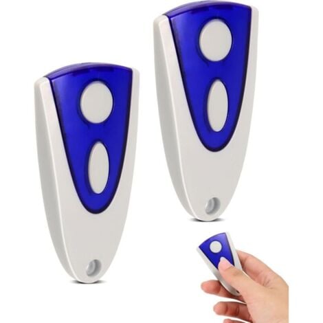 FLYME Lot de 2 télécommandes de porte de garage compatibles avec Novoferm Novotron 502 MAX43-2 Novotron 512 MIX43-2 433,92 MHz