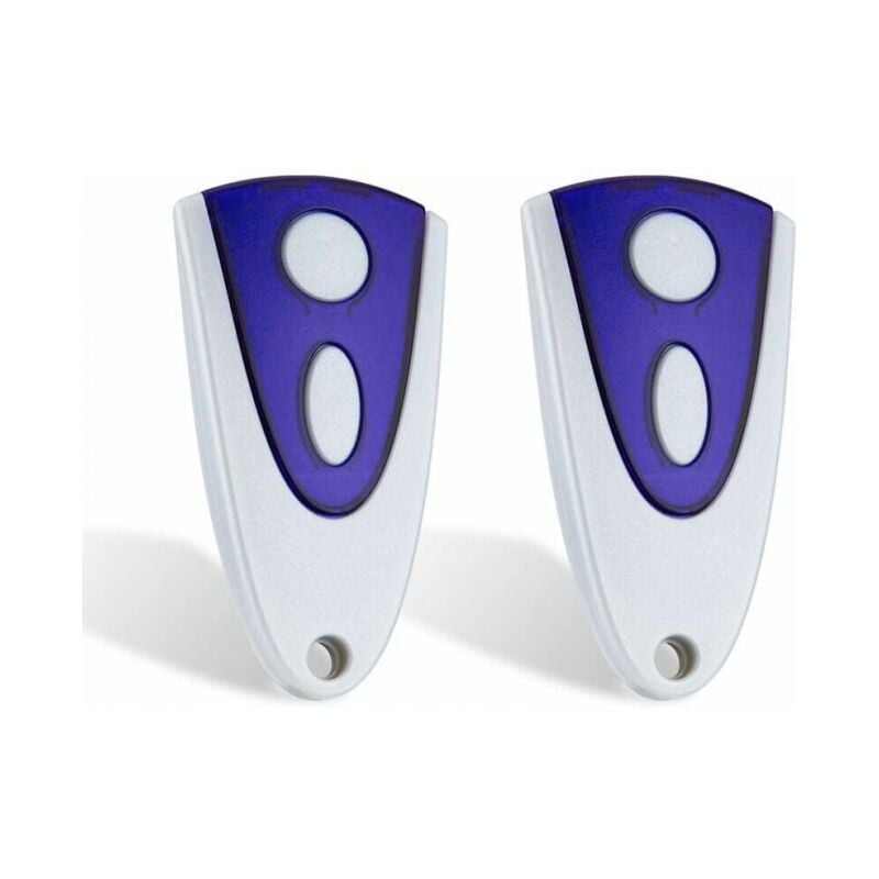 Lot de 2 télécommandes de porte de garage compatibles avec Novoferm Novotron 502 MAX43-2 Novotron 512 MIX43-2 433,92 MHz