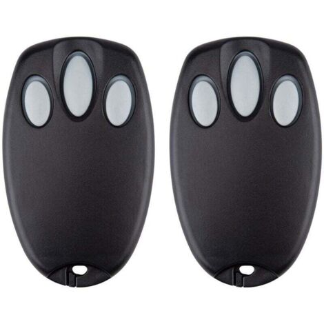 Lot de 2 télécommandes de porte de garage et pièces de rechange pour Chamberlain Liftmaster Motorlift 94335E 84335E ML700 ML500 ML850 Merlin+ C945 C840 Security+ 433,92 MHz