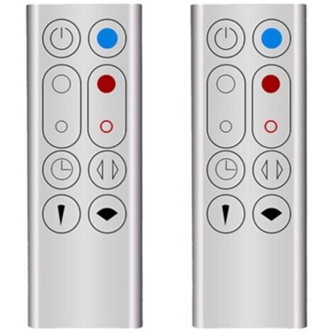 Lot de 2 télécommandes de rechange pour purificateur d'air AM09 HP00 HP01, ventilateur sans feuilles, argent