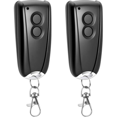 Lot de 2 télécommandes d'ouverture de garage 433,92 MHz de rechange pour EcoStar RSC2 433, compatible avec la télécommande de porte de garage pour Liftronic 500, 700, 800 et Portronic
