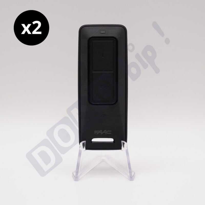 XT2 433/868 MHz fds bd (référence 787019) - Lot de 2 télécommandes 2 canaux pour Portail et porte de garage - Technologie fds Bidirectionnelle et