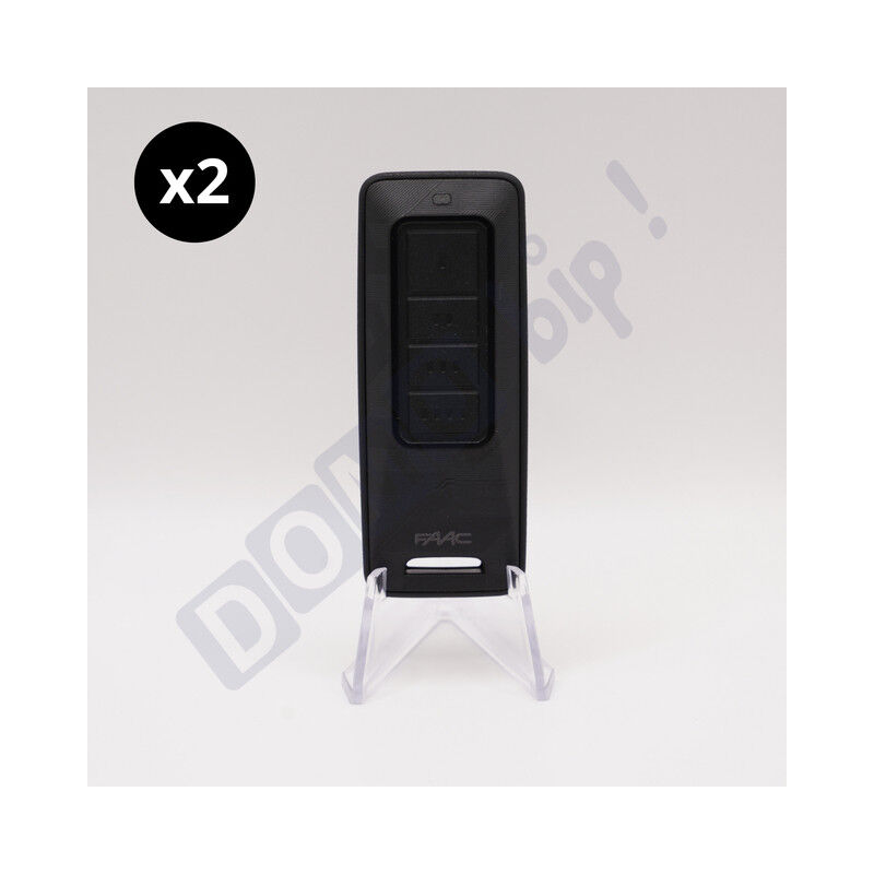 XT4 433/868 MHz fds bd (référence 787020) - Lot de 2 télécommandes 4 canaux pour Portail et porte de garage - Technologie fds Bidirectionnelle et