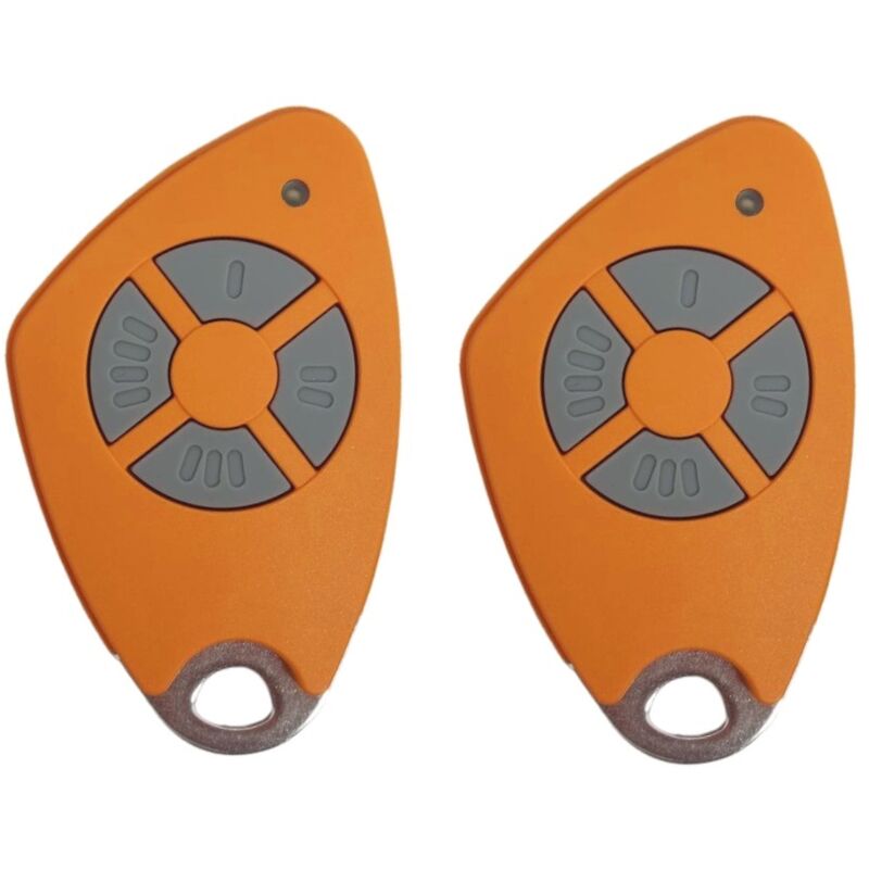 Intratone - Lot de 2 télécommandes 4 boutons htel200 orange 09-0121 (ne se programme que par le syndic )