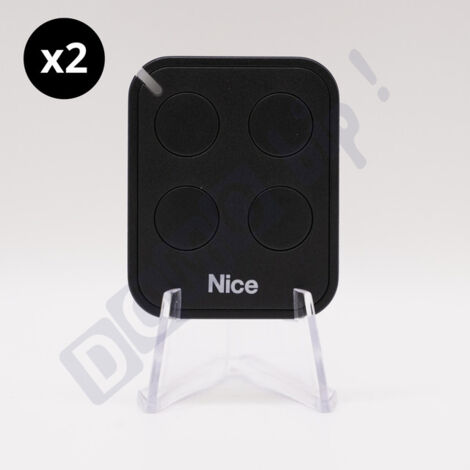 Lot de 2 télécommandes nice flo4re - émetteur à code tournant era flore - 433.92 mhz