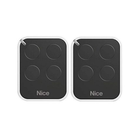 Lot de 2 télécommandes nice on4e - émetteur à code tournant era one4 - 433.92 mhz