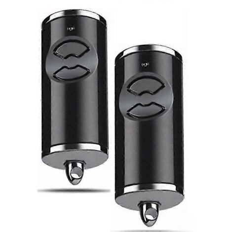 Lot de 2 télécommandes portables pour porte de garage, fréquence 868,3 MHz.