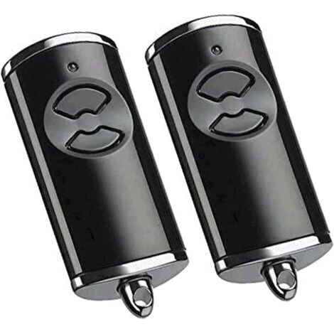 Lot de 2 télécommandes portables pour porte de garage, fréquence 868,3 MHz.