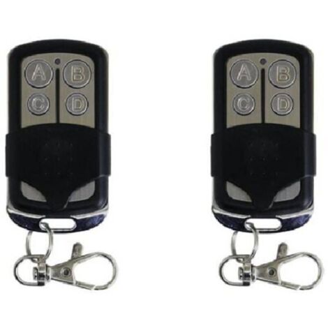 Lot de 2 télécommandes universelles 433,92 MHz 4 canaux pour copieur